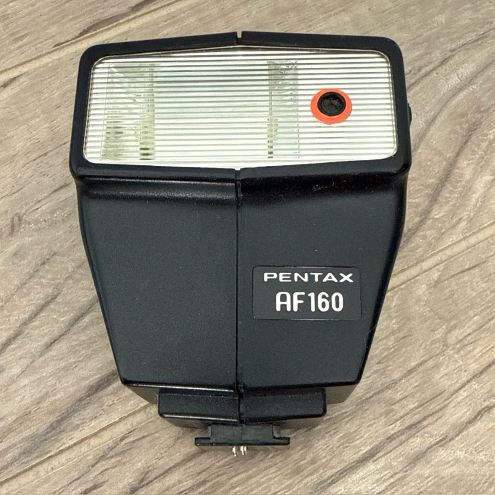 vintage PENTAX AF160 compact shoe mounted camera flash UNTESTED